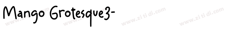 Mango Grotesque3字体转换